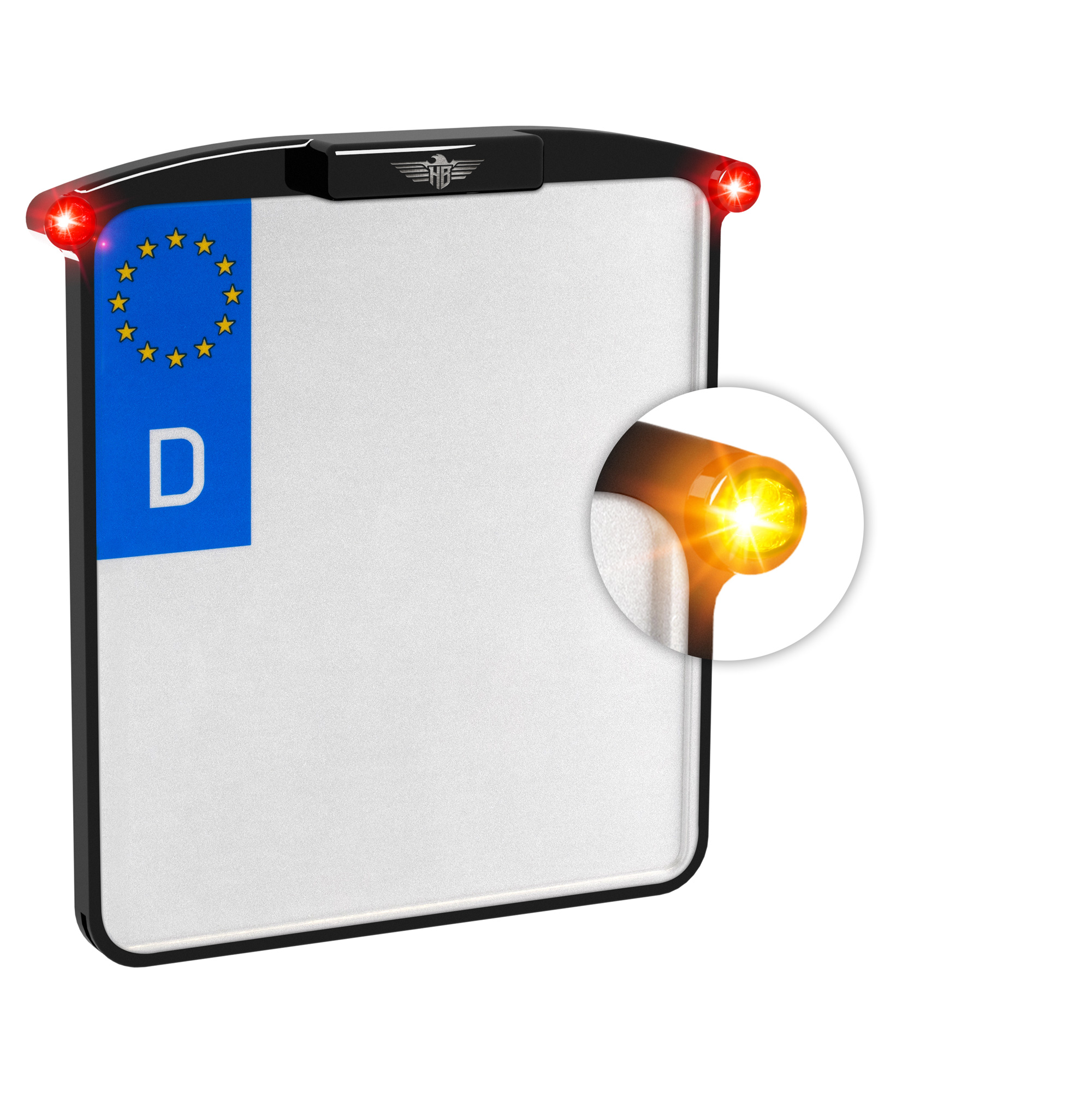ALL-IN-ONE NANO KENNZEICHENHALTER - 3in1 BLINKER - BREMSLICHT - RÜCKLICHT