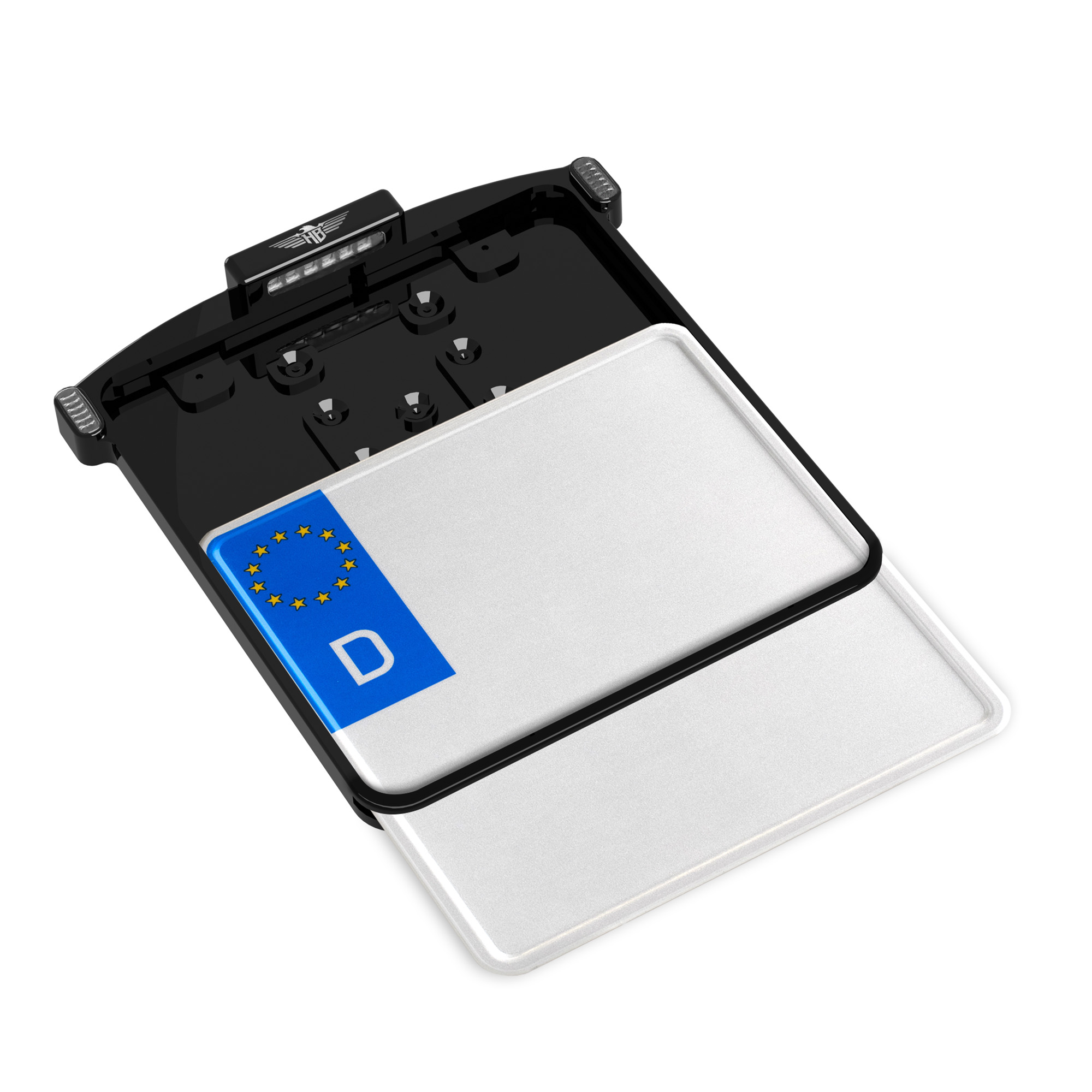 ALL-IN-ONE MICRO KENNZEICHENHALTER - 3in1 BLINKER - BREMSLICHT - RÜCKLICHT