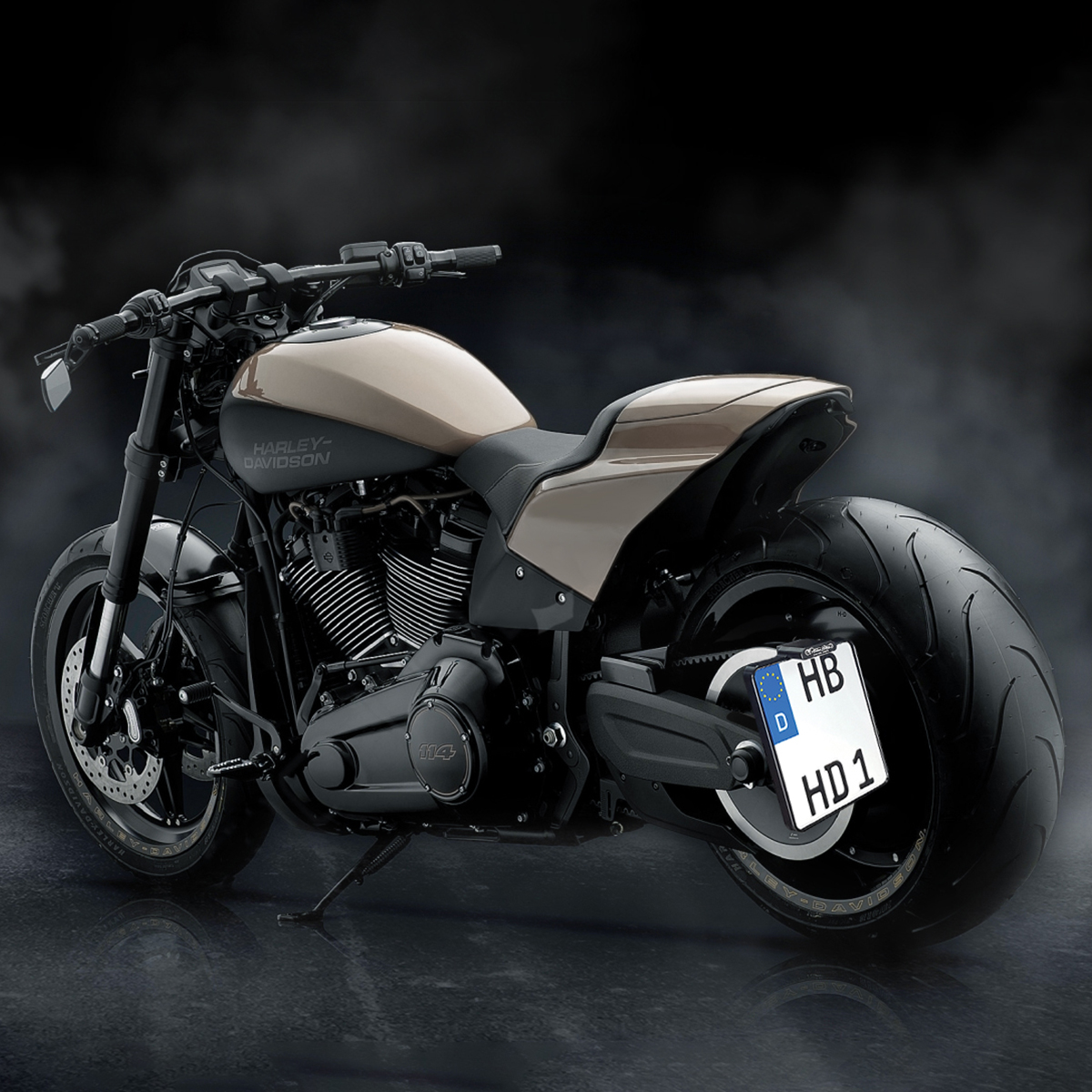 SIDE MOUNT PASSEND FÜR HARLEY-DAVIDSON FXDR DESTROYER