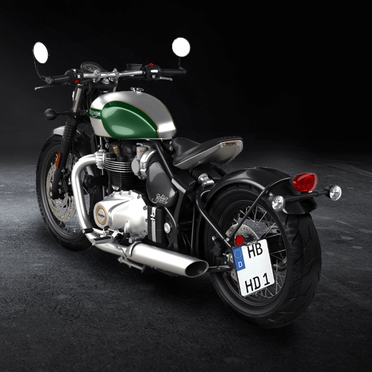 SIDE MOUNT PASSEND FÜR TRIUMPH - SEITLICHER KENNZEICHENHALTER